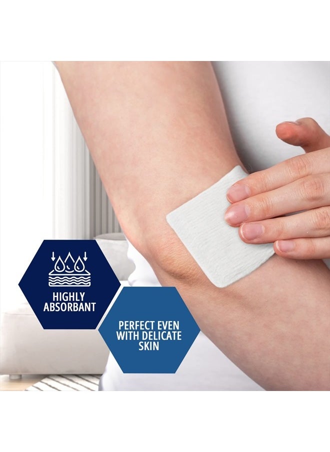 MED PRIDE 4"x4" Sterile Gauze Pads for Wound Dressing|100-Pack, Individually Packed Pouches|12-Ply Cotton & Highly Absorbent|Gauze Sponge-Pads for Wound Care & Home First Aid Kits  - Image 3