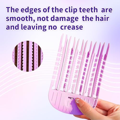MAKABEE 2Pcs Volumizing Hair Clips for Fluffy Bangs, Easy High Crown Volume Tool for Women, No Crease Hair Root Lifting Clips for a Natural Puffy Lazy and Seamless Hairstyle Without Damaging Hair - Image 5