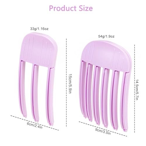 MAKABEE 2Pcs Volumizing Hair Clips for Fluffy Bangs, Easy High Crown Volume Tool for Women, No Crease Hair Root Lifting Clips for a Natural Puffy Lazy and Seamless Hairstyle Without Damaging Hair - Image 2