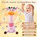 JISON21 Dancing Talking Giraffe Plush Toy Funny Singing Recording Repeating Musical Giraffe Unique Valentines Day Gift for Girlfriend Boyfriend Interactive Fun for Baby Toddlers KidsPurple - Image 4