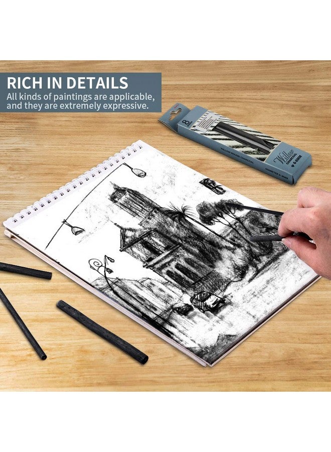 MYLIFEUNIT Willow Charcoal Sticks 4 Pack Vine Charcoal Pencils For Artists Drawing (48 Pcs) - Image 3