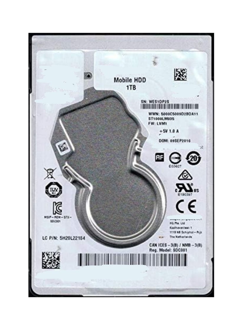 1TB Internal Laptop Hard Disk Drive