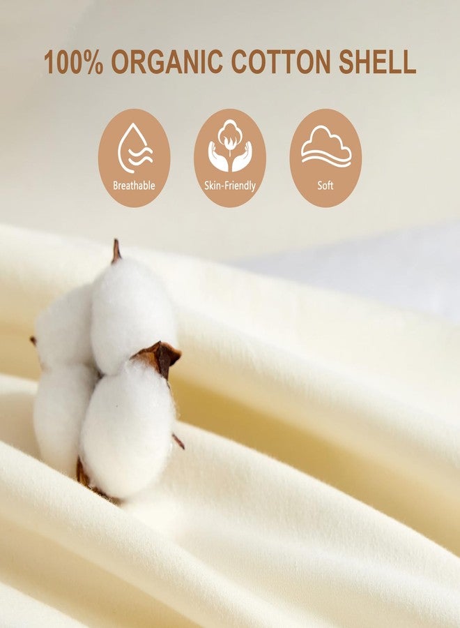 MIOTO Organic Buckwheat Pillow for Sleeping with Dual-Layer Pillowcase and Extra Tartary Buckwheat Hulls, Adjust Height and Firmness, Neck Support Pillow for Back and Side Sleepers 14"x20" - Image 4