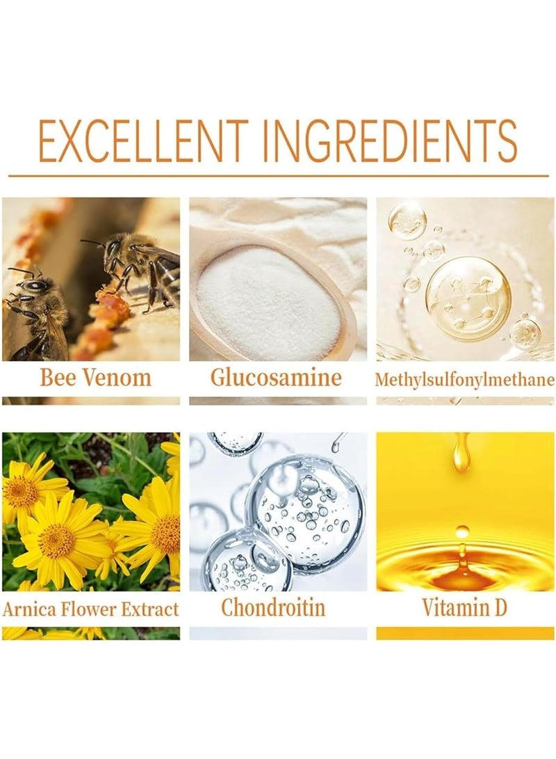 SYOSI Body Therapy Bee Venom Joint & Bone Therapy Spray - Bee Venom Serum Spray, Provides Back, Neck, Hands, Feet (1pcs) - Image 5