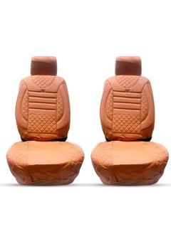 Universal Seat Cover Cushion For Front and Back Seat and Head Rest 11 Pcs Set, High Quality Rexine Premium Version Brown With Stripes Design - pzsku/ZAF6C3318C2677D56193BZ/45/_/1683261818/daa31a09-fd7d-4510-b8a7-1472274031f7