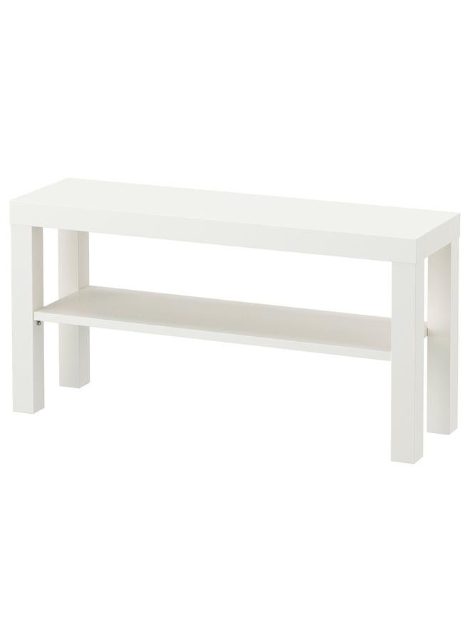 Zaboon Tv Bench, White, 90X26X45 Cm - Image 1