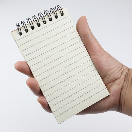 Aacehlh 12 Pack Pocket Notebooks, 3x5 Small Notepads, Mini Spiral Notebooks, 60 Sheets/120 Pages,Lined College Ruled Paper, Memo Pads for Home, Office, School or Travel (Kraft) - Image 3