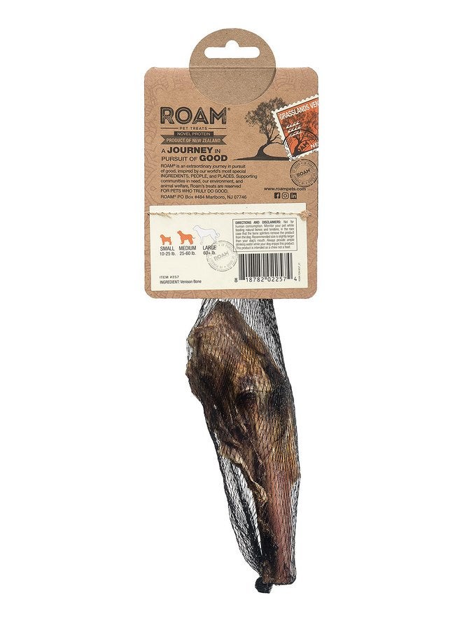 ROAM Pet Treats Bucky Gnaw-kle - Grasslands Venison Knuckle Dog Chew, Single Ingredient, All Natural, Grain-Free, & Gluten-Free (2 Pack) - Image 2