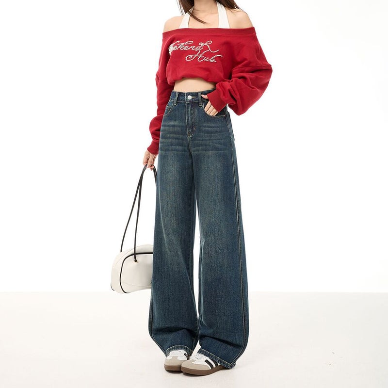 Unisex Classic Denim Jeans Loose Fit Daily Outdoor Wear - Image 1