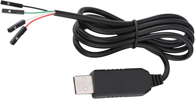 Pssopp USB to COM TTL Adapter Cable, 95cm Serial Converter for STC Download, with Color Coded Wires for Easy Identification - Image 2