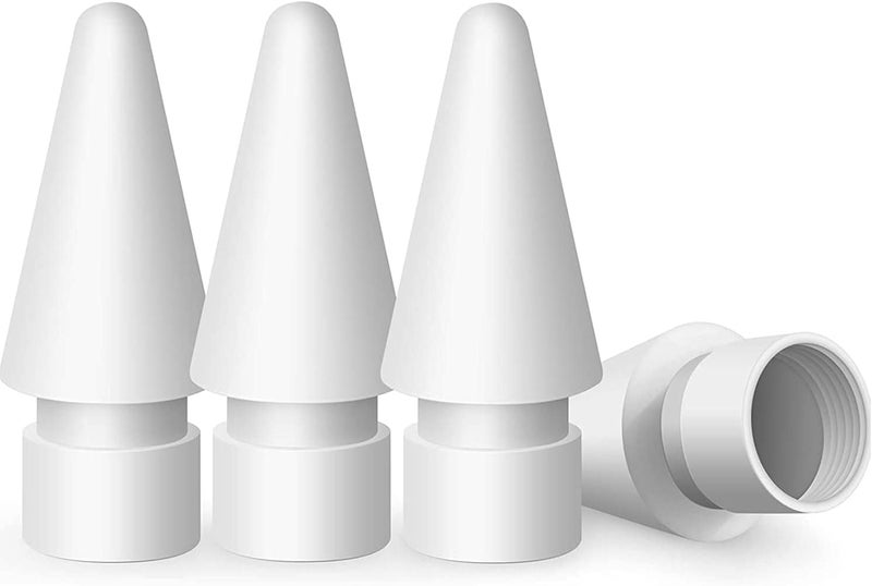 KASTWAVE Replacement Tips for Apple Pencil, High Sensitivity for Apple Pencil pencil Nibs Compatible for Apple Pencil 1st & 2nd (4 Pack) - Image 1