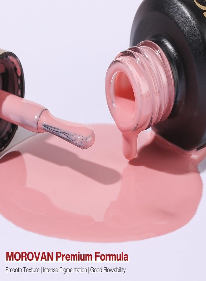 Morovan Gel Nail Polish Kit: 28 Colors Gel Nail Polish Set with U V/LED Light Fall Winter Collection Wine Red Rose Red Gel Polish Nail Art Decorations Manicure Tools DIY Salon Home Gifts - Image 4