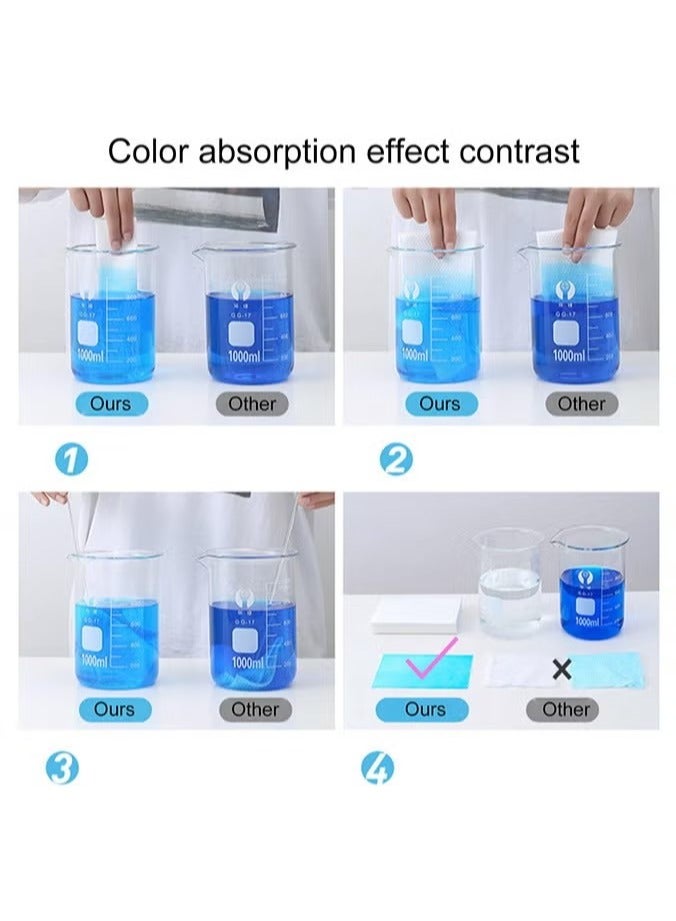 Clothing Dyeing Adsorption Sheet - Environmentally friendly innovation, anti-staining, suitable for a variety of washing machines, keep clothes bright and long-lasting, energy-saving, time-saving and convenient, prevent color mixing, fragrance-free - 100sheets/2pack - Image 3