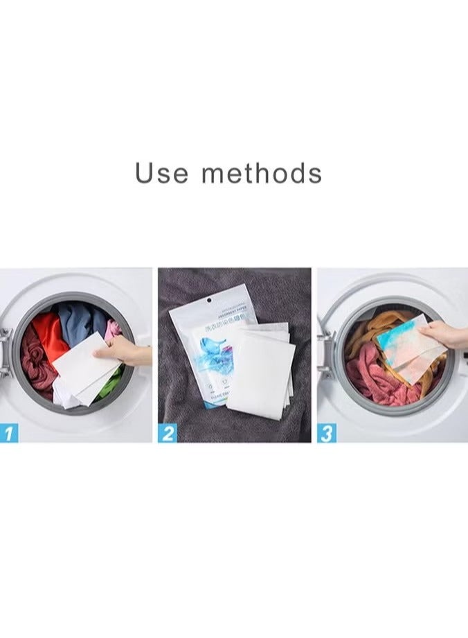 Clothing Dyeing Adsorption Sheet - Environmentally friendly innovation, anti-staining, suitable for a variety of washing machines, keep clothes bright and long-lasting, energy-saving, time-saving and convenient, prevent color mixing, fragrance-free - 100sheets/2pack - Image 5