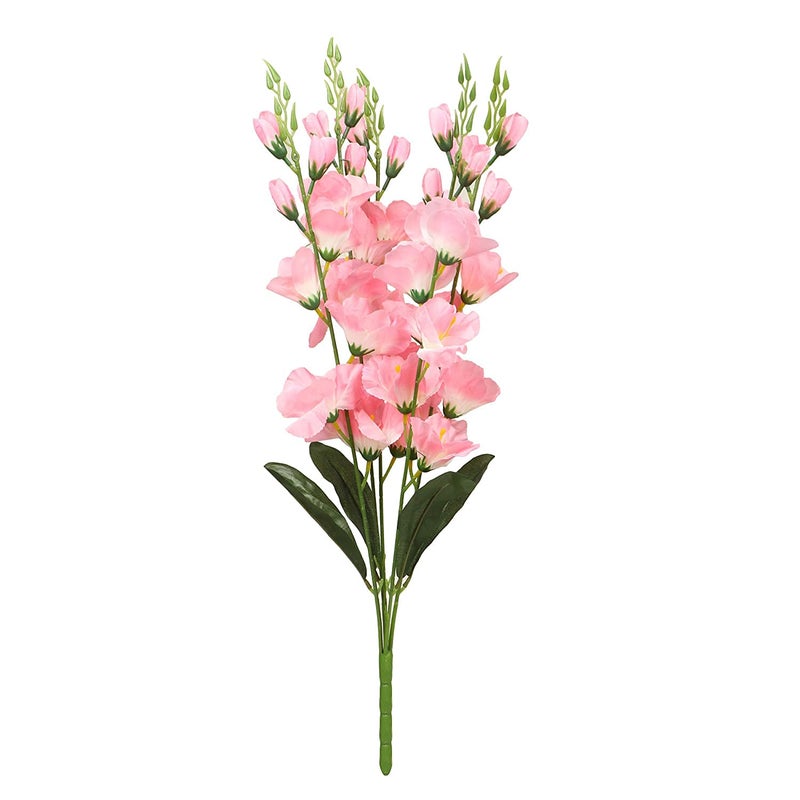 Generic Glad1005 Artificial Gladiolus Flower Stick (60cm Long) Long Artificial Flower Stick | Artificial Flower Bunch Home Decor Vase Flowers | Pot No Included  - Image 4