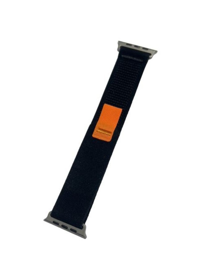 Generic - Perfect Performance Trail Loop Band Compatible With Apple Watch Ultra 49/45/44/42mm, Nylon Sport Replacement Strap Compatible With IWatch Series 8/7/6/5/4/3/2/1 / SE Black - Image 1