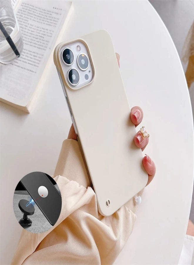AROAQ Magnetic Ultra-Thin Frameless Case for iPhone 11/12/13/14/15 Series – Invisible Hard Back Cover with Car Mount Compatibility - Image 1