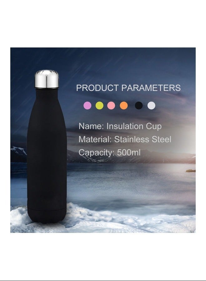 Water Bottle Stainless Steel 500ml Vacuum Insulated Cup Insulated Water Bottle Rubber Paint Keeps Cold Hot for Long Time  - Image 3