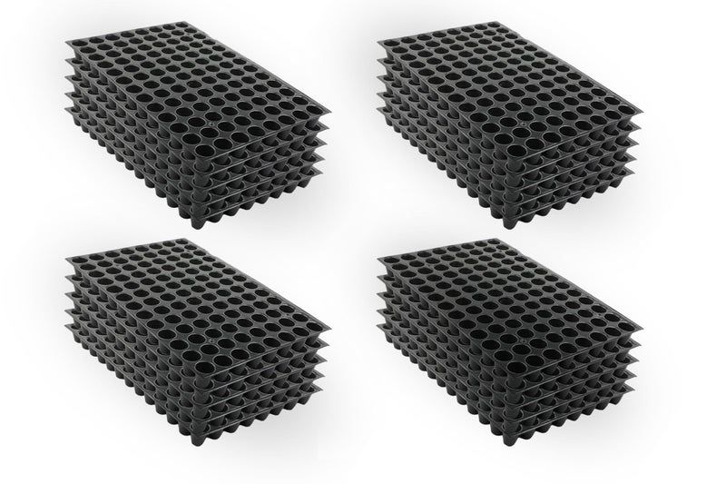 Halsey Germination Seedling Trays -Black,104 Holes Germination Tray for Seedling, Nursery Tray for Plants, Reusable Tray for Garden Plantation (Pack of 20 Trays) - Image 1
