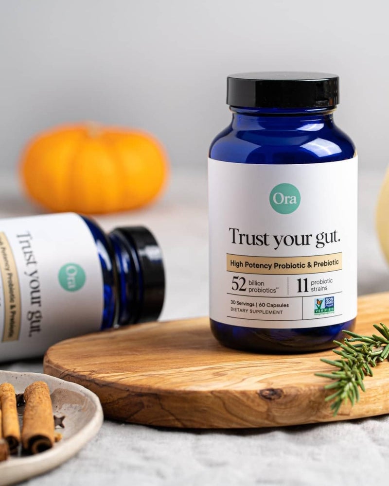 Ora Organic أورا أورجانيك بروبيوتيك مع بروبيوتيك 52 مليار CFU 11 سلالة مدروسة سريرياً لصحة الجهاز الهضمي ثق في أمعائك خالي من الجلوتين 60 كبسولة - Image 5