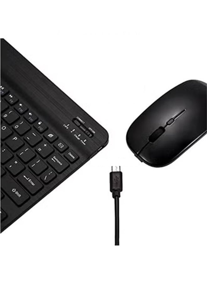 Gravity Ultra-Slim Bluetooth Keyboard and Mouse Combo – Rechargeable Portable Wireless Set for iPad, iPhone (iOS 13+), Android, Windows Tablets, Smartphones & Laptops | Compact, Quiet Typing, Long Battery Life – Black - Image 3