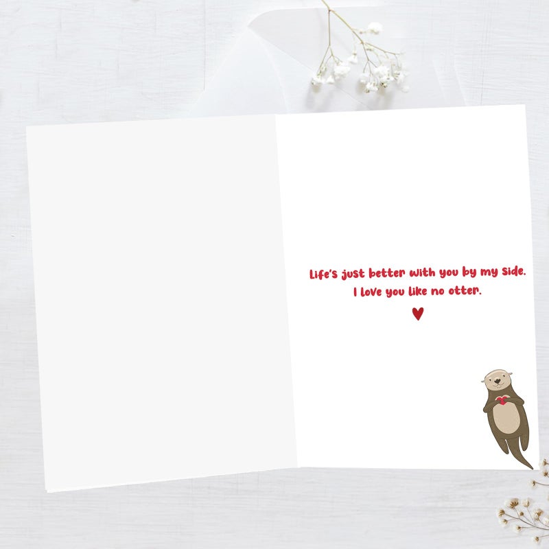 Mcduldul Happy Birthday Gifts Cards for Husband Wife Boyfriend Girlfriend, Funny Birthday Card for Men Women Him Her, Cute Otter Gifts - Image 2
