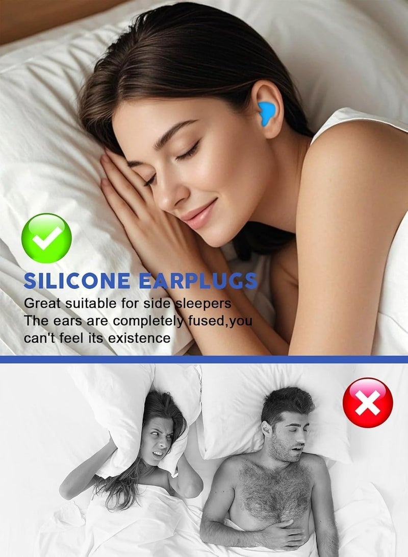 ATRJSZ Silicone Ear Plugs, 60 Pairs (2 Pack) Soft Moldable Ear Plugs with 38dB Noise Cancelling, Reusable Waterproof Earplugs for Sleeping, Swimming, Travel and Concerts - Image 4