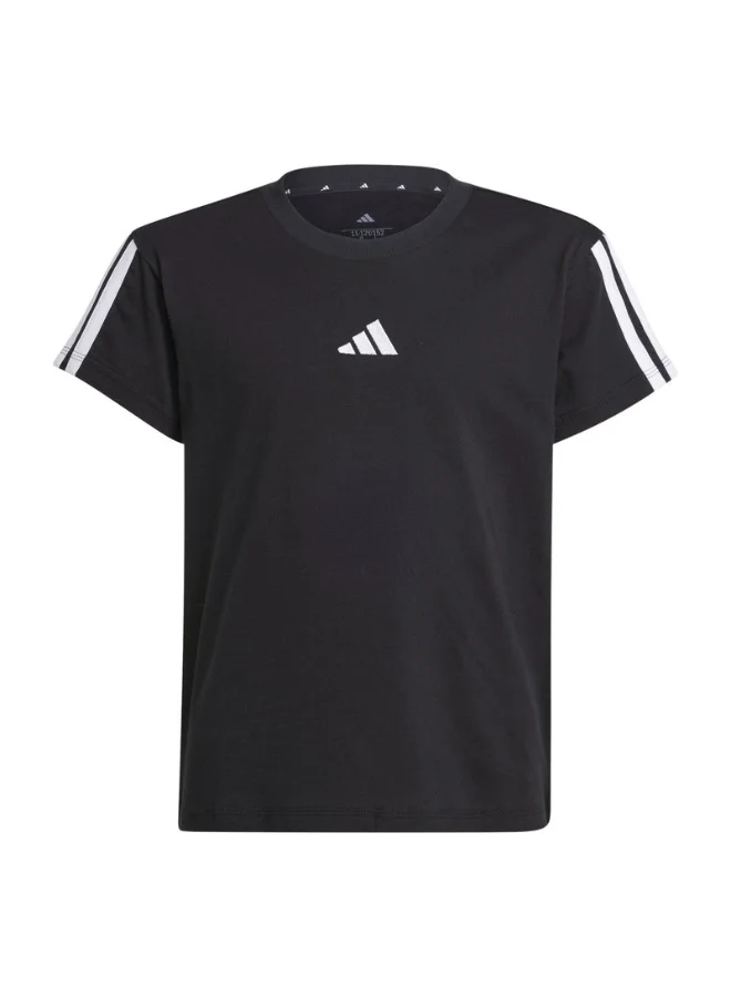 adidas تي شيرت تدريب أسود Jg 3S 160 للأطفال 7-8 سنوات