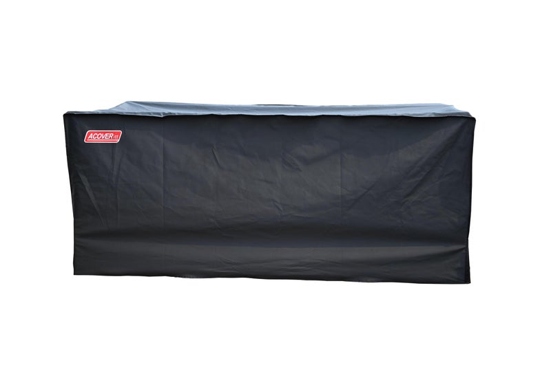 acoveritt XXL Storage Box cover with Straps and Handles Waterproof Heavy Duty Outdoor Furniture Winter Cover for Keter Suncast Container Deck Box Cover 63L 30D 283H Black