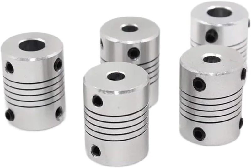 Flexible Coupling D19XL25 Aluminum 4mm 5mm 6mm 8mm 10mm for Stepper Motor Coupler Shaft Couplings 3D Printer(6mm-8mm) - Image 1