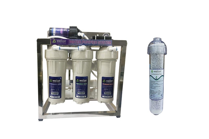 WELLON منقي مياه تجاري عالي TDS 25 LPH مع فلتر قلوى مضاد للبكتيريا من ويلون - Image 1