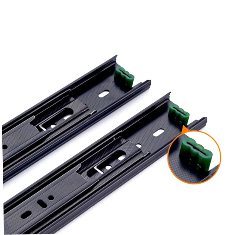 2Pcs 16 Inch Heavy Duty Ball Bearing Drawer Slides Cold Rolled Steel Cabinet Runners - Image 4