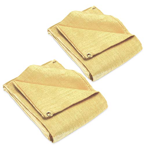 Deke Home - Fireproof Welding Blanket 4x6 ft (2 Pack), Heavy-Duty Fiberglass Fire Shield for Welding, Heat Resistant 1,000°F, Fire Retardant, Fireproof Insulation Blankets, Home, Kitchen & Industrial. - Image 1