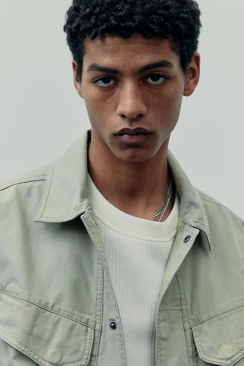 H&M Regular Fit Canvas overshirt