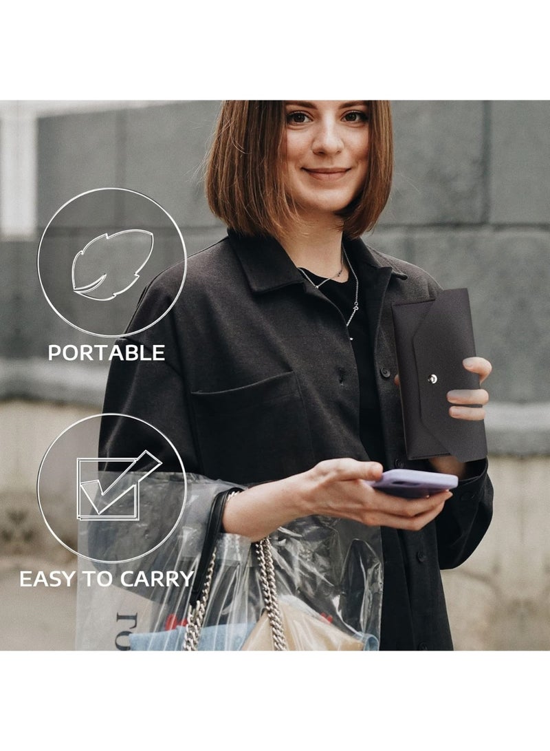 CHU DAI Cash Wallets for Women - Reusable Leather Cash Envelope Wallet for Budgeting, Billing  - Image 5