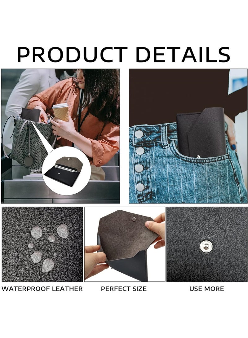 CHU DAI Cash Wallets for Women - Reusable Leather Cash Envelope Wallet for Budgeting, Billing  - Image 4