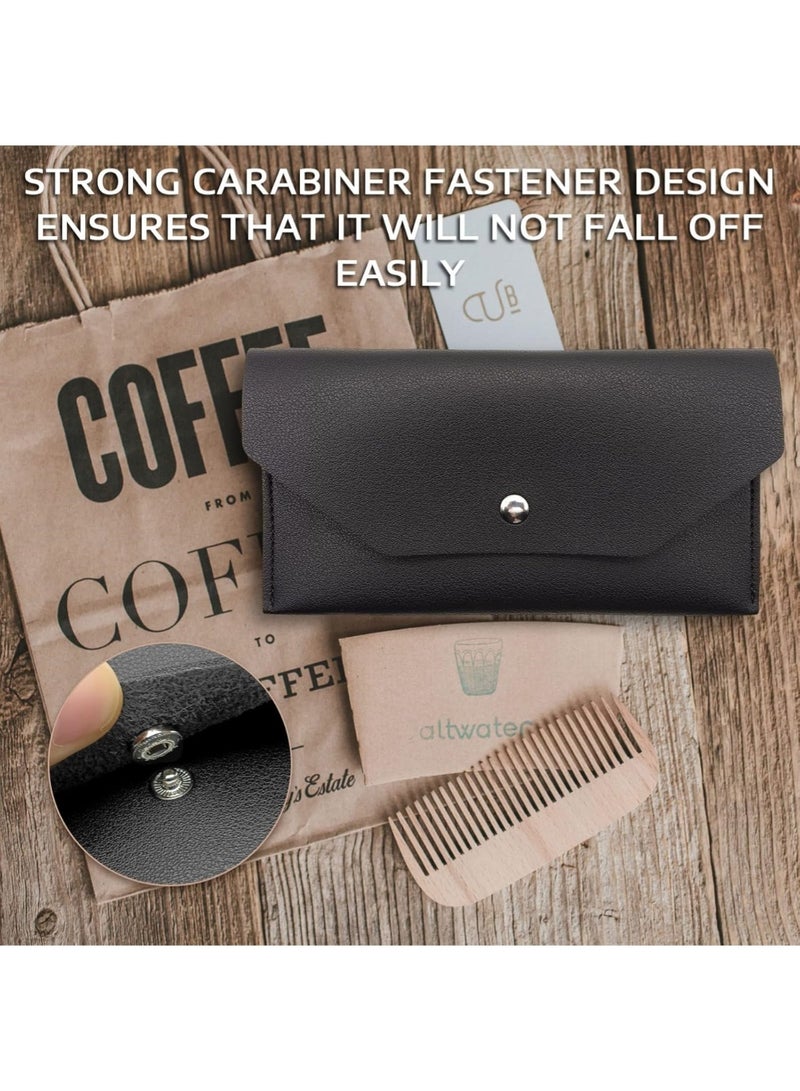 CHU DAI Cash Wallets for Women - Reusable Leather Cash Envelope Wallet for Budgeting, Billing  - Image 3