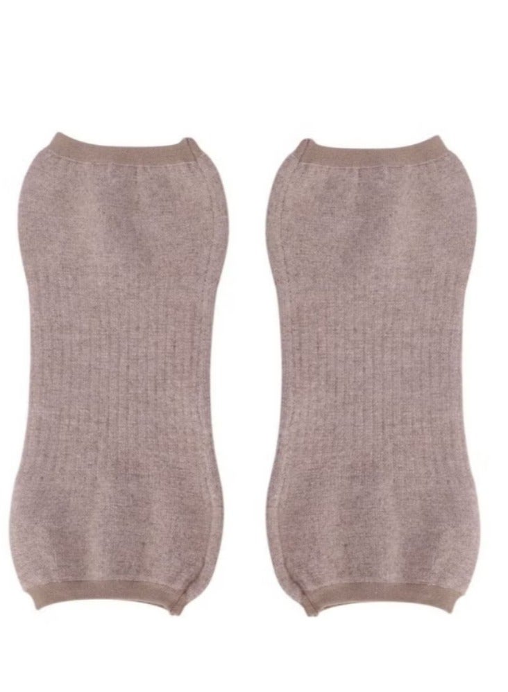 Generic 1-Pair Knit Cashmere Warm Supports Knee Brace Soft Comfortable Knee Sleeve Wrap Circulation Improvement Kneepad Leg Warmer Joint Band for Men and Women，Applicable population  - Image 2