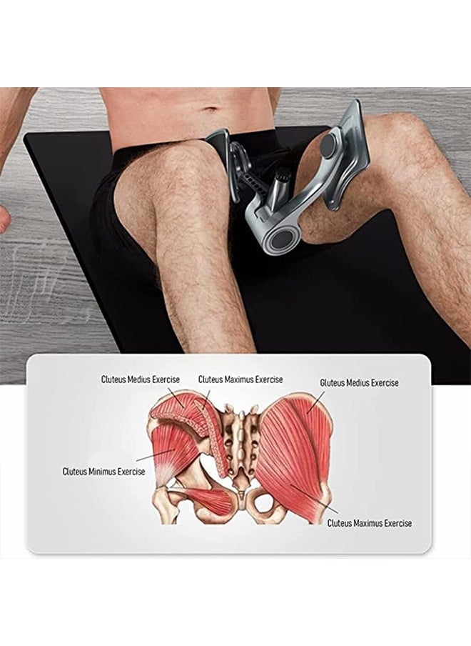 Hihonor Kegel Trainer Men's Endurance Trainer, Women's Pelvic Floor Muscle Strengthening Trainer, Inner Thigh Muscle Training Enhancer, Lift & Shape Leg Clips (Grey)  - Image 3