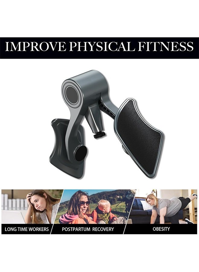 Hihonor Kegel Trainer Men's Endurance Trainer, Women's Pelvic Floor Muscle Strengthening Trainer, Inner Thigh Muscle Training Enhancer, Lift & Shape Leg Clips (Grey)  - Image 5