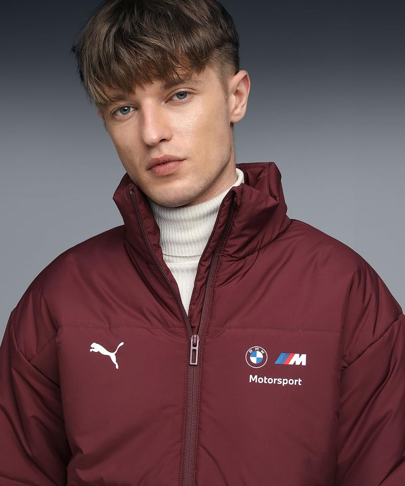 Puma, Men, BMW MMS ESS+ PUFFER JACKET, Ruby Shimmer, XS, (63297705) - Image 2