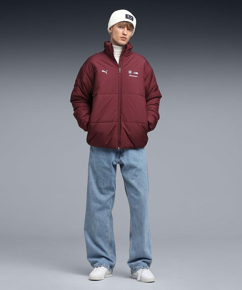 Puma, Men, BMW MMS ESS+ PUFFER JACKET, Ruby Shimmer, XS, (63297705) - Image 3