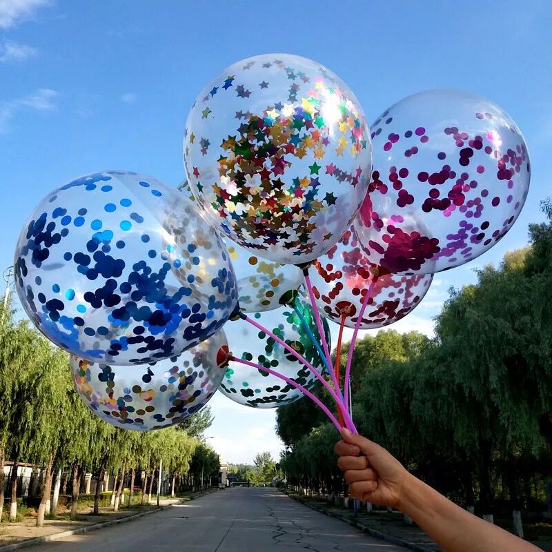 Foam Balloon Particles Children'S Micro-Business Sweep Code To Push Small Gift Stores To Promote Powder Suction Drainage Activities Toys - Image 1