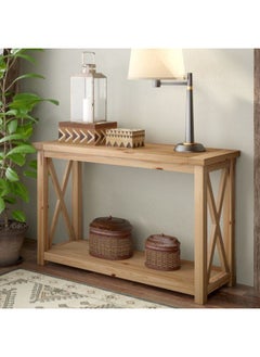Art Wood Console Tables 40x110x80 Cm-Light Brown 
