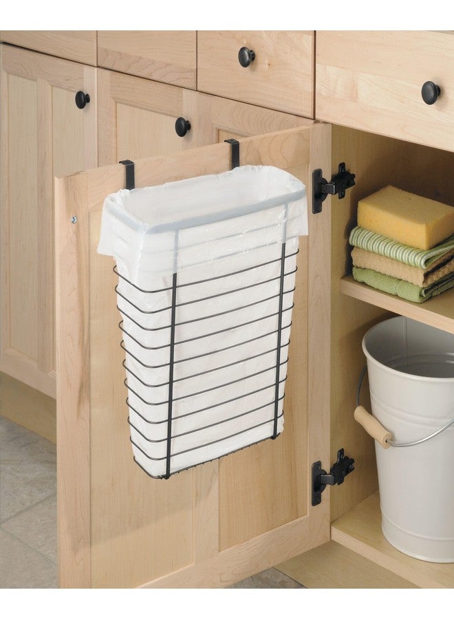 إنترديزاين سلة معدنية من iDesign تُعلق فوق الخزانة لتخزين أدوات المطبخ - أسود مطفي - Image 3