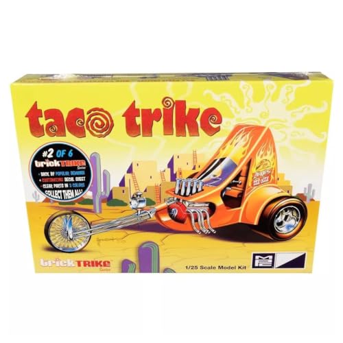 MPC Taco Trike (Trick Trikes Series) 1:25 Scale Model Kit, White (MPC893) - Image 5