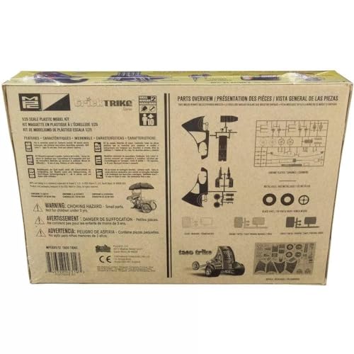 MPC Taco Trike (Trick Trikes Series) 1:25 Scale Model Kit, White (MPC893) - Image 4