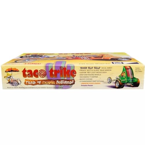 MPC Taco Trike (Trick Trikes Series) 1:25 Scale Model Kit, White (MPC893) - Image 3