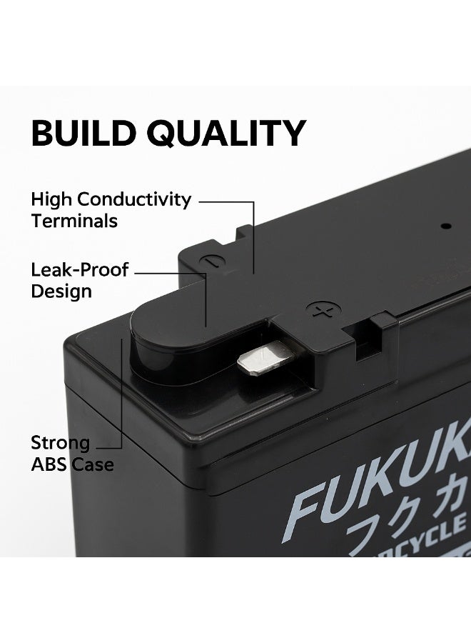 FUKUKAWA MF-FTR4A-BS 12V 4Ah Motorcycle Battery Maintenance Free Sealed AGM Bike Battery Reliable Long Lasting Power for Motorcycles Scooters ATVs and Mopeds - Image 5