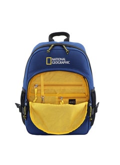NATIONAL GEOGRAPHIC حقيبة ظهر ناشيونال جيوغرافيك إكسبلورر 3 آر بي إي تي باللون الأزرق الملكي، حقيبة متينة مقاومة للماء للكمبيوتر المحمول والتابلت للرجال والنساء، حقيبة ظهر يومية غير رسمية للسفر والمدرسة في الهواء الطلق  - Image 4